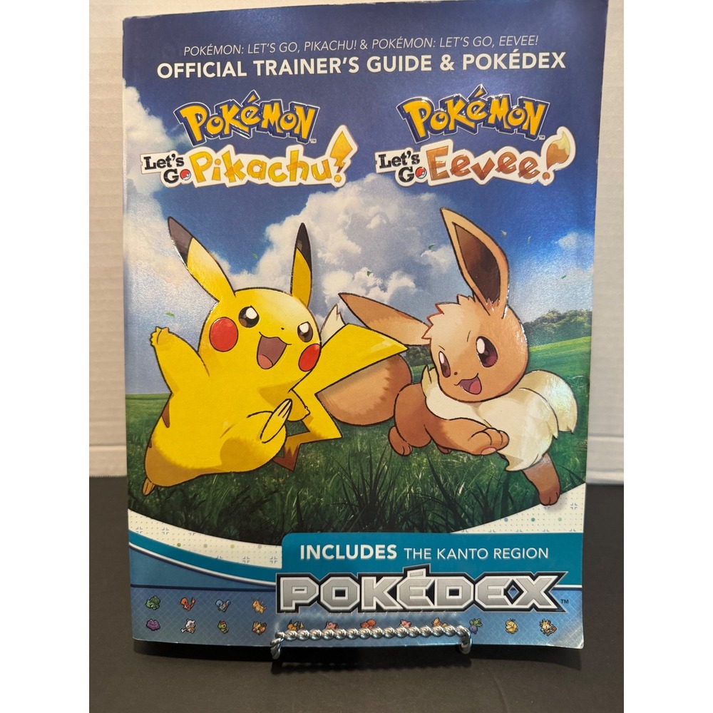 Pokemon Lets Go Pikachu Eevee Official Trainers Guide Pokedex Kanto Region